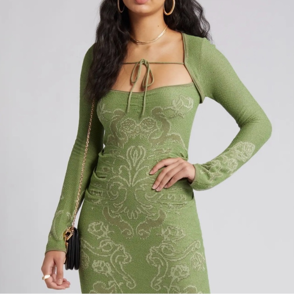 House of Sunny Jacquard Shrug